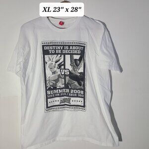 ATARI Dragon Ball Z Burst Limit 2008 XL White T-Shirt Kamehameha! PS3/Xbox360